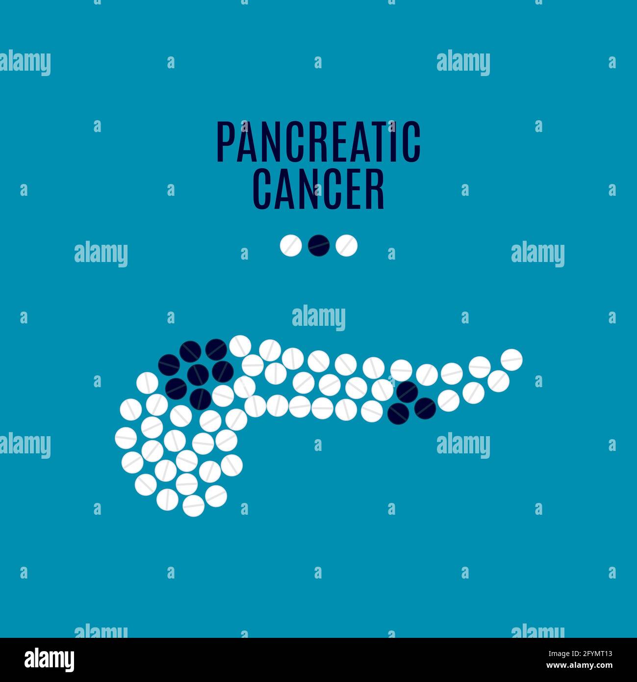 Cancer du pancréas, illustration conceptuelle Banque D'Images