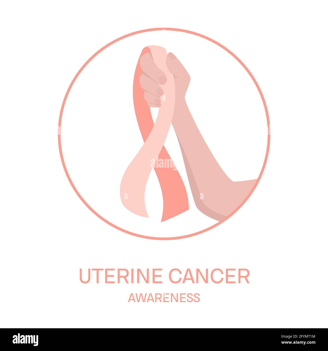 Cancer de l'utérus, illustration conceptuelle Banque D'Images