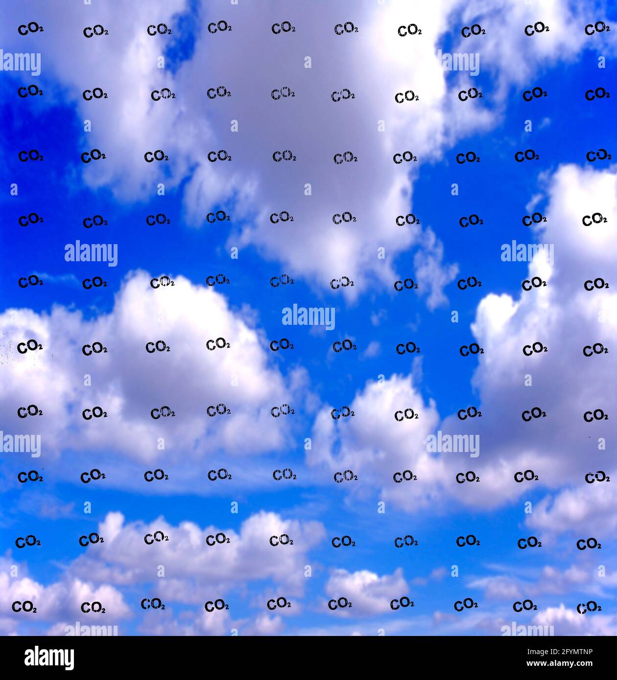 Dioxyde de carbone atmosphérique, image composite Banque D'Images