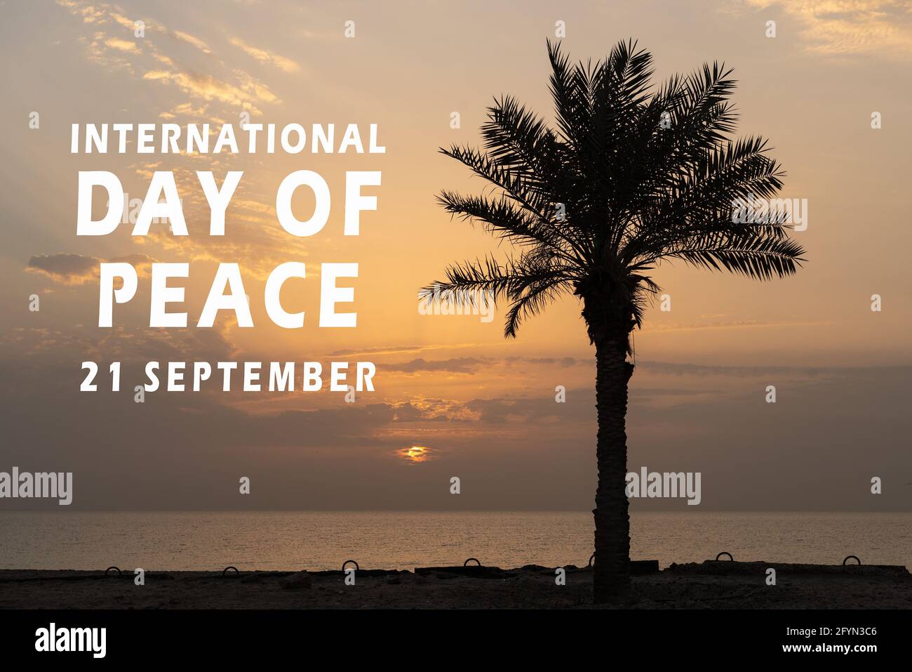 Journée internationale de la paix - 21 septembre Banque D'Images