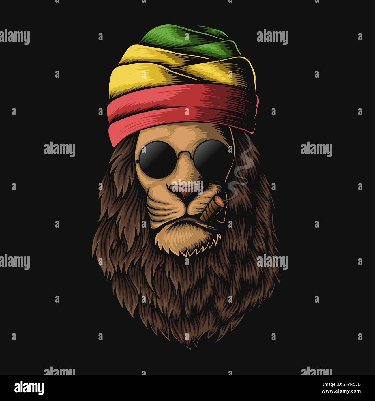 Rasta lion Banque de photographies et d'images à haute résolution - Alamy