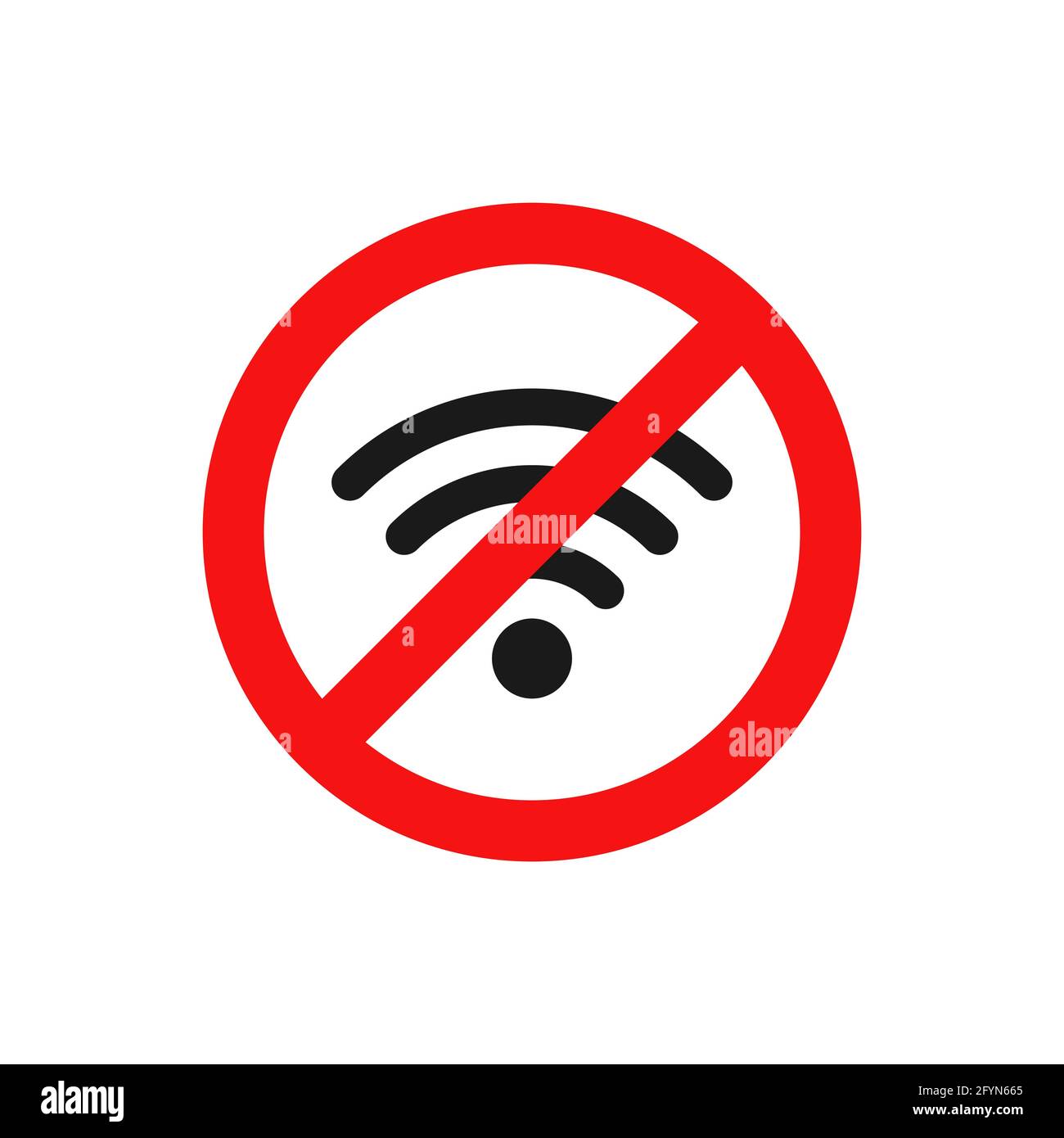 Signer une connexion sans fil wifi Banque de photographies et d’images à haute