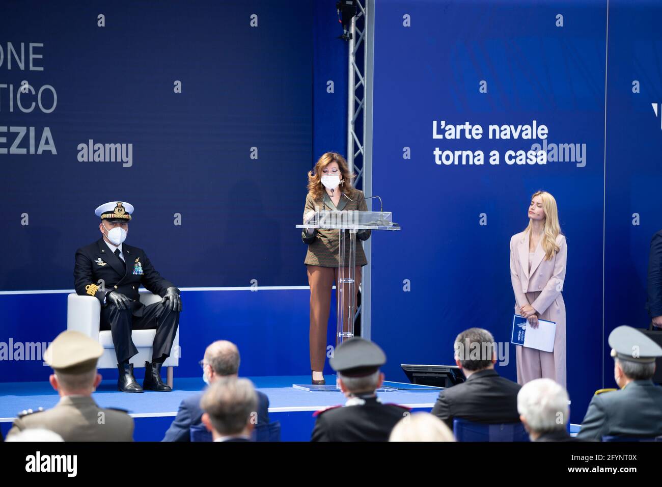 L'édition 2021 du salon nautique de Venise à Arsenale de Venise Italie mai 2021 Banque D'Images