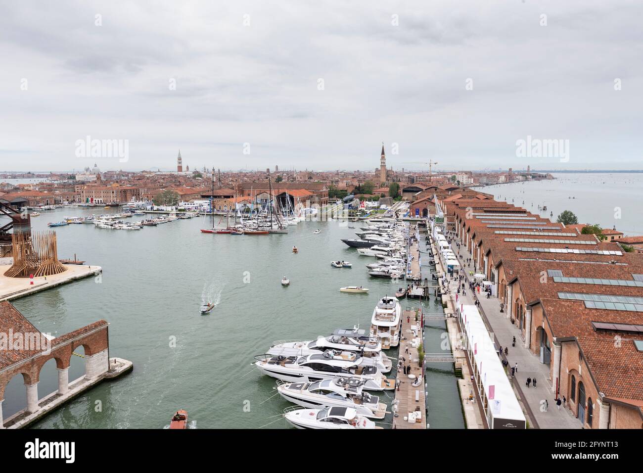 L'édition 2021 du salon nautique de Venise à Arsenale de Venise Italie mai 2021 Banque D'Images