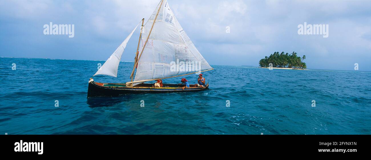 Rio Sidra, îles Los Grillos, archipel de San Blas, Panama Banque D'Images