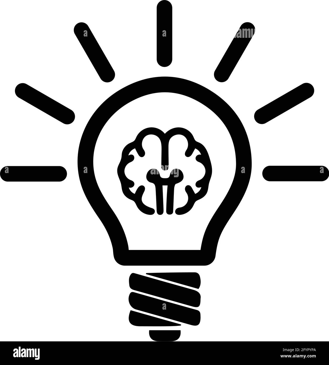 Idée, réflexion icône de brainstorming - bien organisé et modifiable conception vectorielle en utilisant dans des buts commerciaux, des médias d'impression, Web ou tout type de design pro Illustration de Vecteur