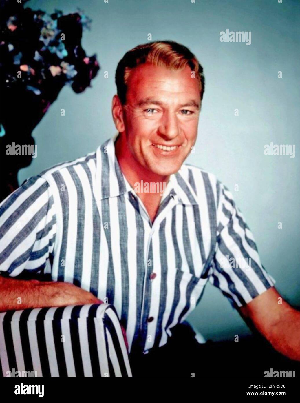GARY COOPER (1901-1961) acteur de cinéma américain vers 1950 Banque D'Images