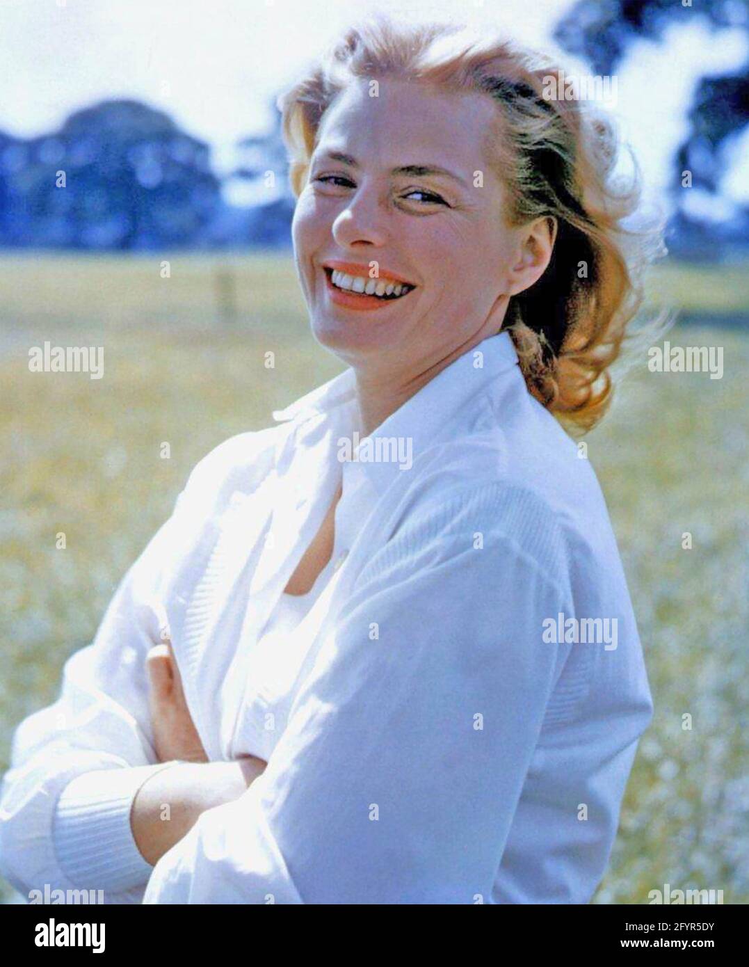 INGRID BERGMAN (1915-1982) actrice suédoise vers 1950 Banque D'Images