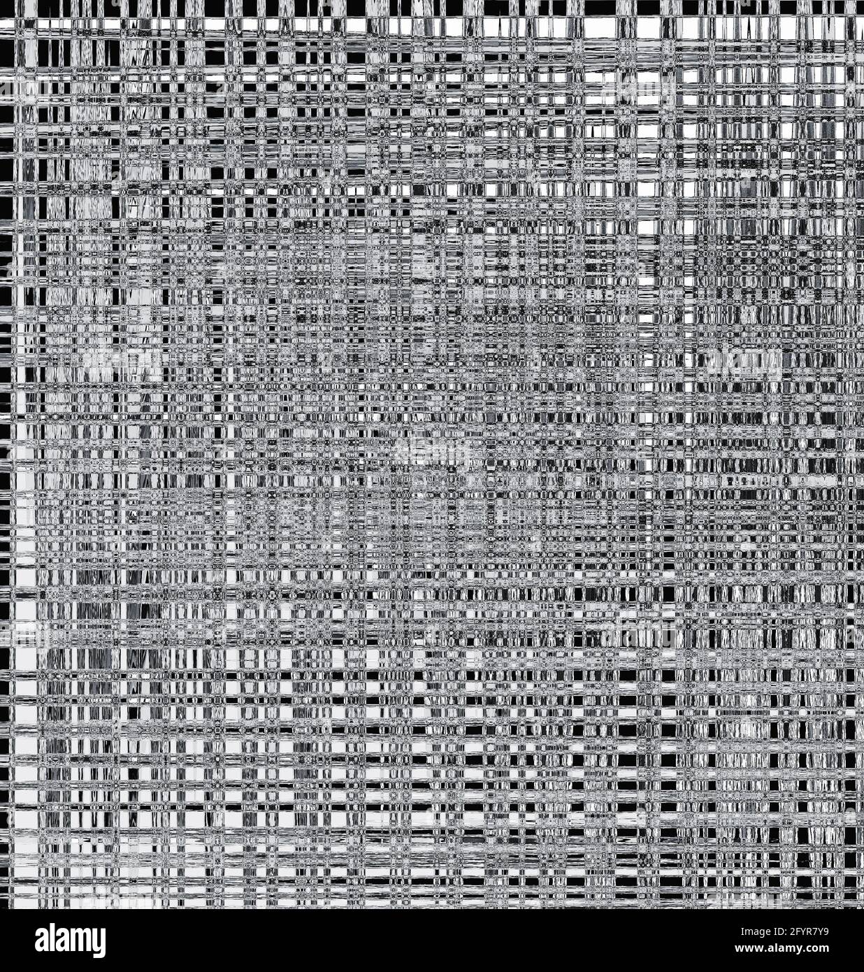 grille de bruit de cliquetis, illustration numérique Banque D'Images