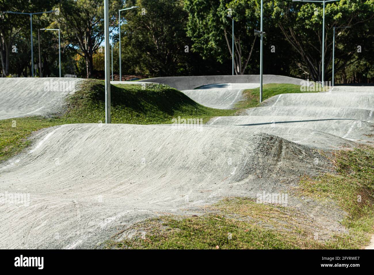 Circuit de course de BMX Banque D'Images