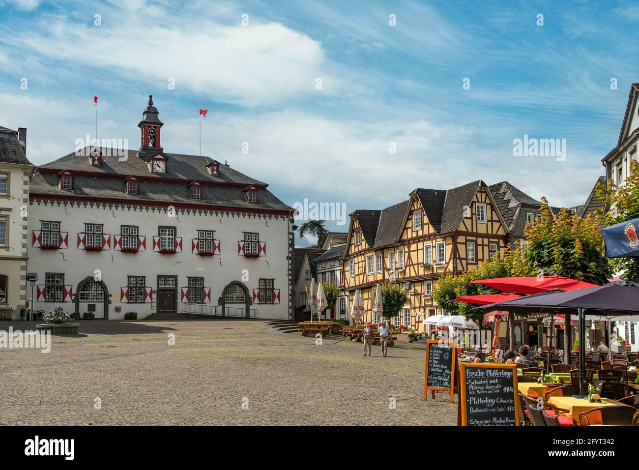 Altstadt, Linz am Rhein, Rhénanie-Palatinat, Allemagne Banque D'Images