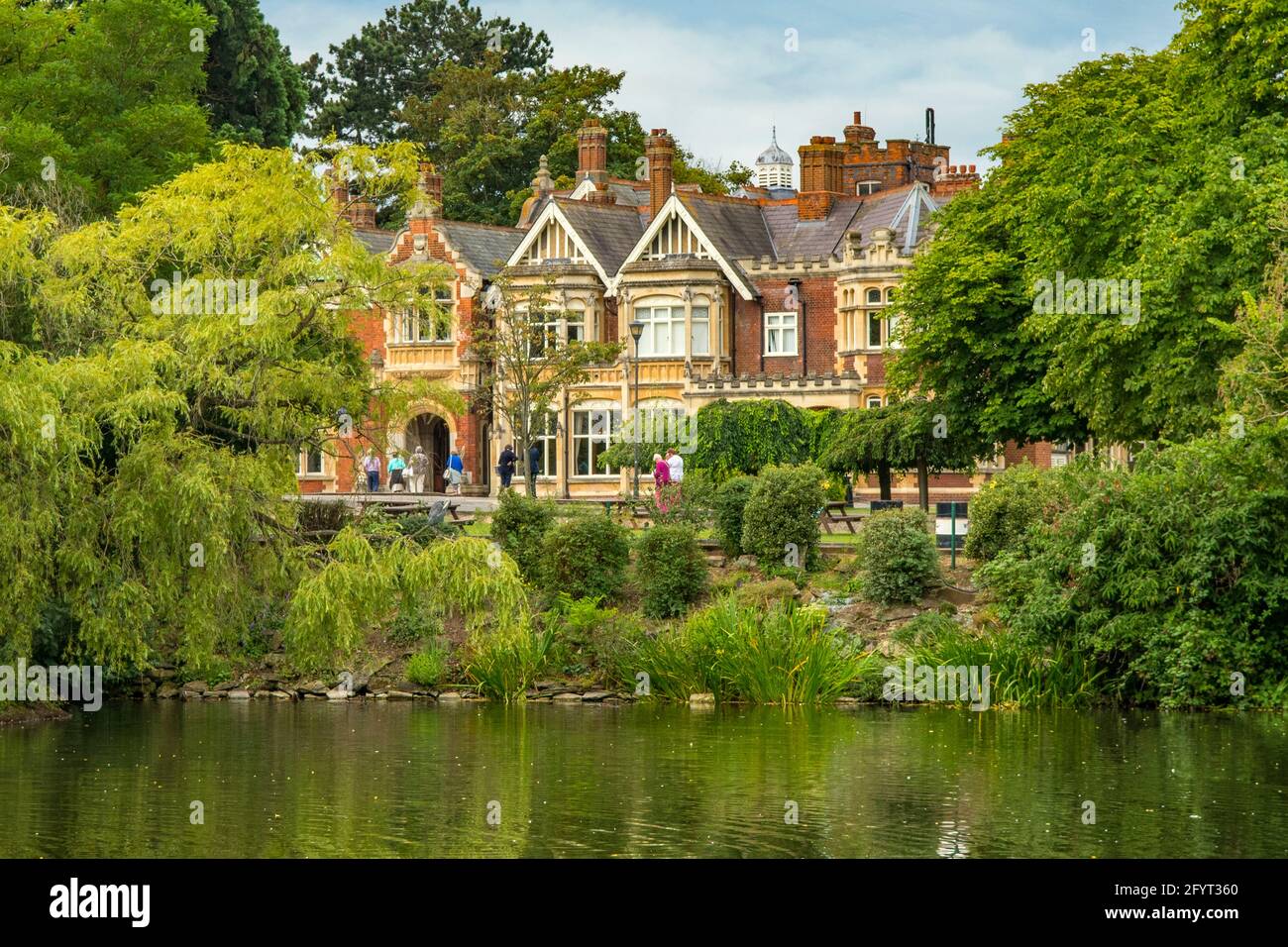 Bletchley Park Mansion, Milton Keynes, Buckinghamshire, Angleterre Banque D'Images