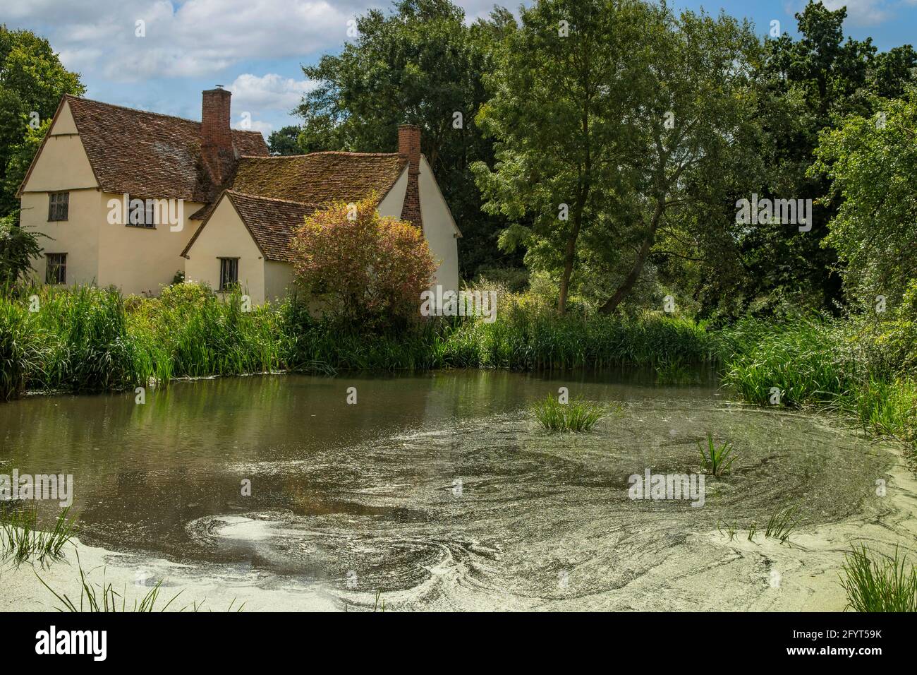 Willy Lott's House, Flatford, Suffolk, Angleterre Banque D'Images