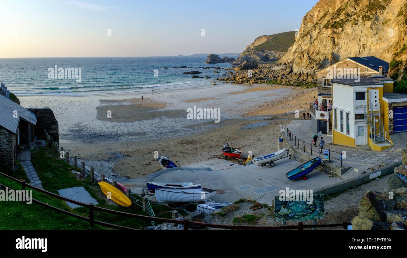 Trevaunance Cove, St Agnes, Cornwall, Angleterre Banque D'Images