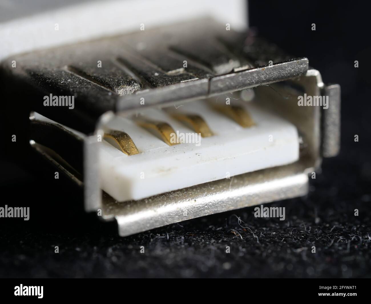 Gros plan des détails d'un panneau de raccordement Banque D'Images
