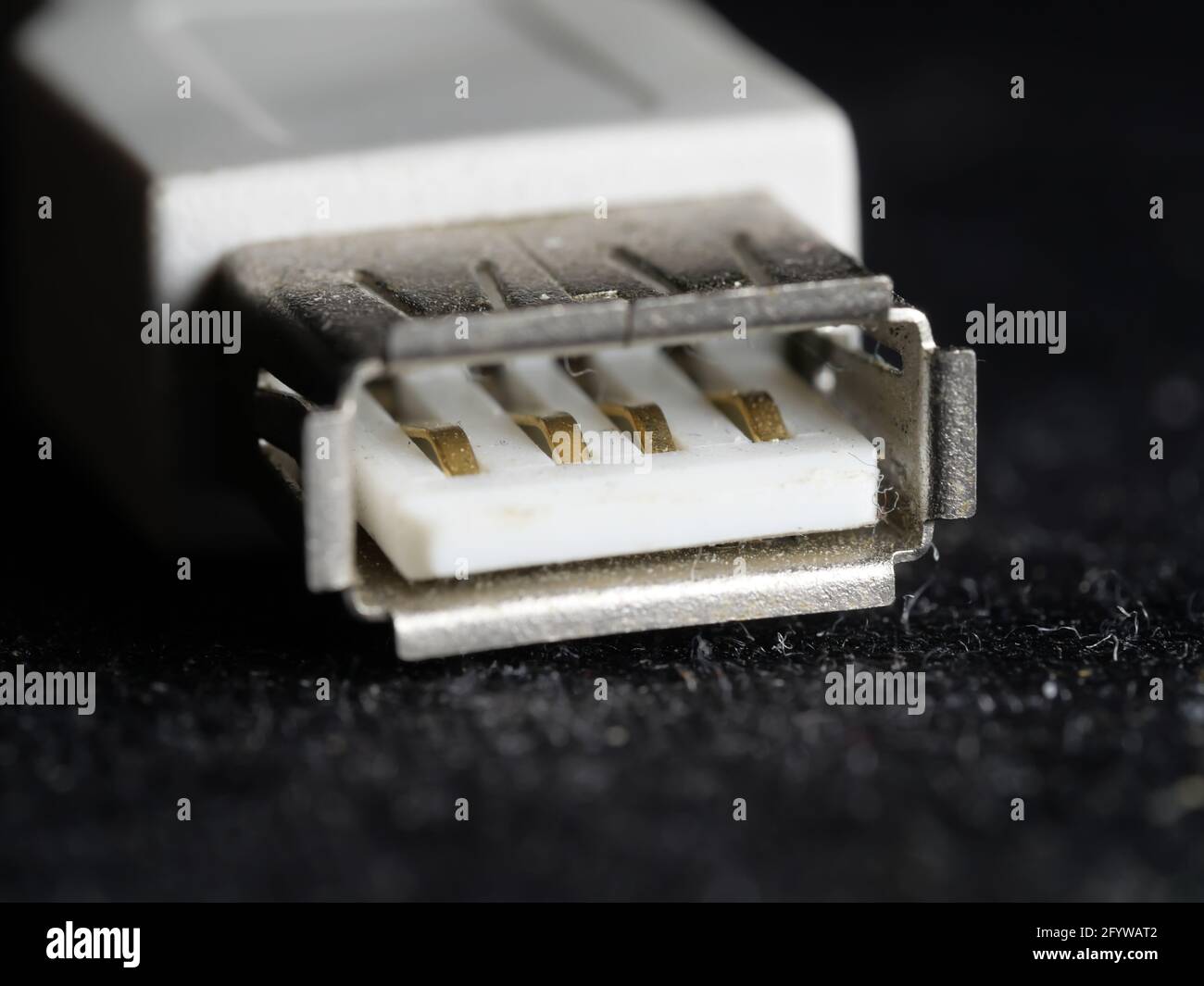 Gros plan des détails d'un panneau de raccordement Banque D'Images