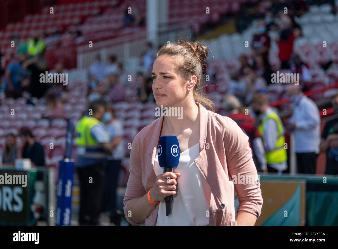 Gloucester, Royaume-Uni. 30 mai 2021. Emily Scarratt lors de la finale Allianz Premier 15s entre Saracens Women et Harlequins Women au stade Kingsholm de Gloucester, en Angleterre. Crédit: SPP Sport presse photo. /Alamy Live News Banque D'Images