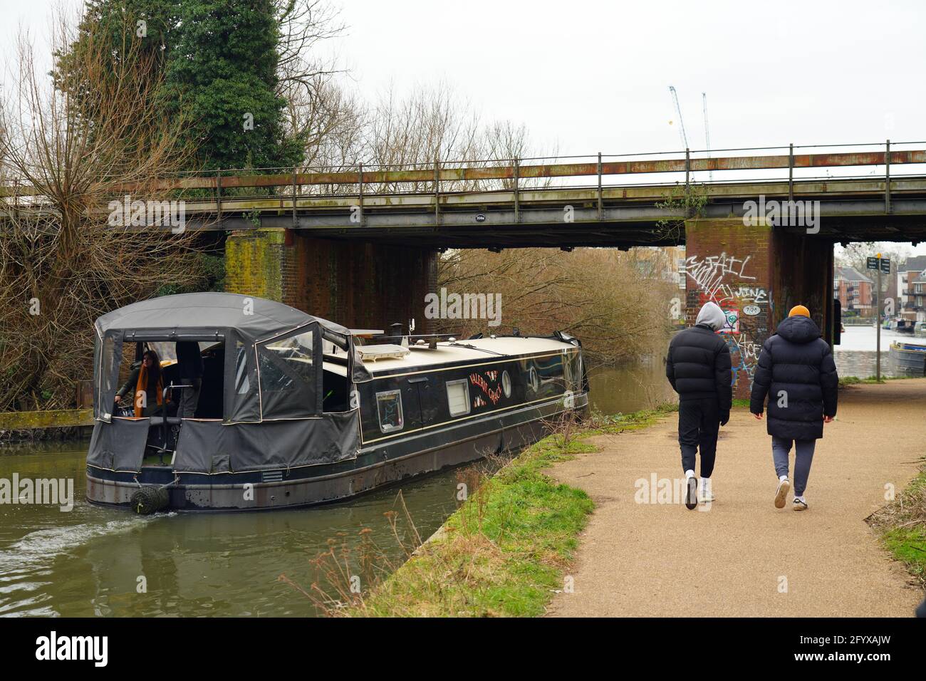 Vues de Isleworth lors du troisième confinement au Royaume-Uni. Date de la photo : dimanche 14 février 2021. Photo: Richard Gray/Alay Banque D'Images