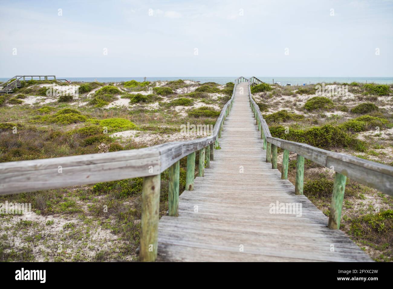 Passerelle vers la plage de Saint Augustine, Floride, USA Banque D'Images