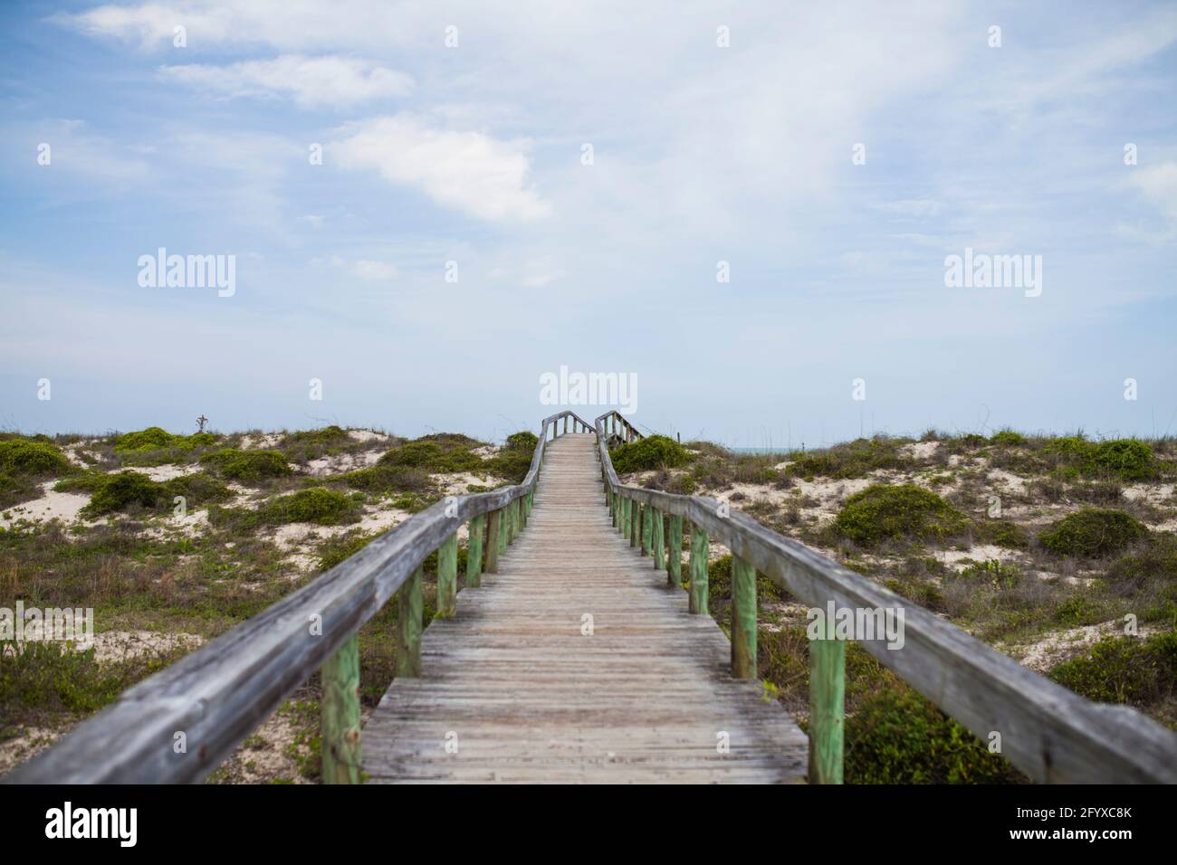 Passerelle vers la plage de Saint Augustine, Floride, USA Banque D'Images