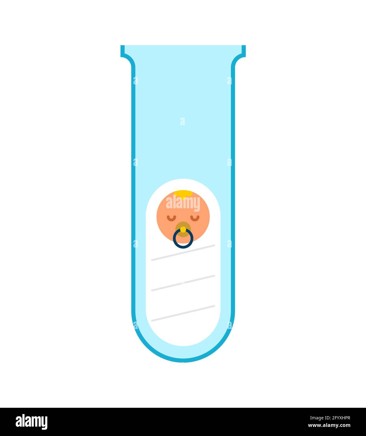 Tube A Essai Bebe Insemination Artificielle Illustration Vectorielle Image Vectorielle Stock Alamy