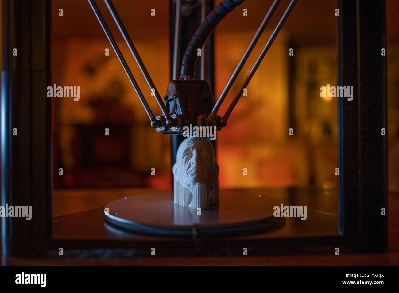 L'impression 3D, ou fabrication additive, est la construction d'un objet tridimensionnel à partir d'un modèle CAO ou d'un modèle 3D numérique Banque D'Images