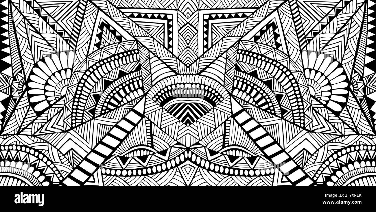 Coloring book page for kids and adult Banque d'images vectorielles - Alamy