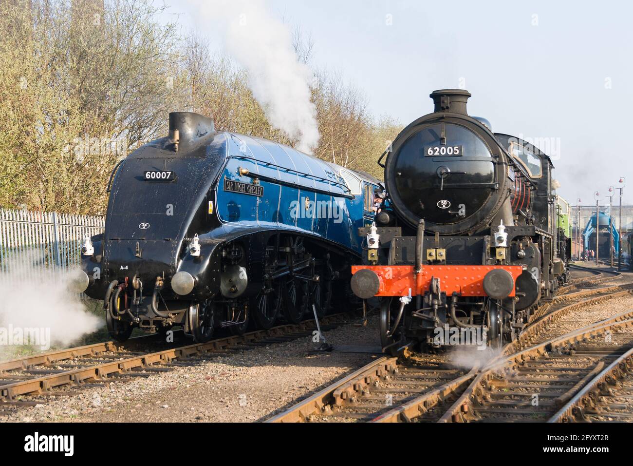 Un Gala à vapeur à Barrow Hill Banque D'Images