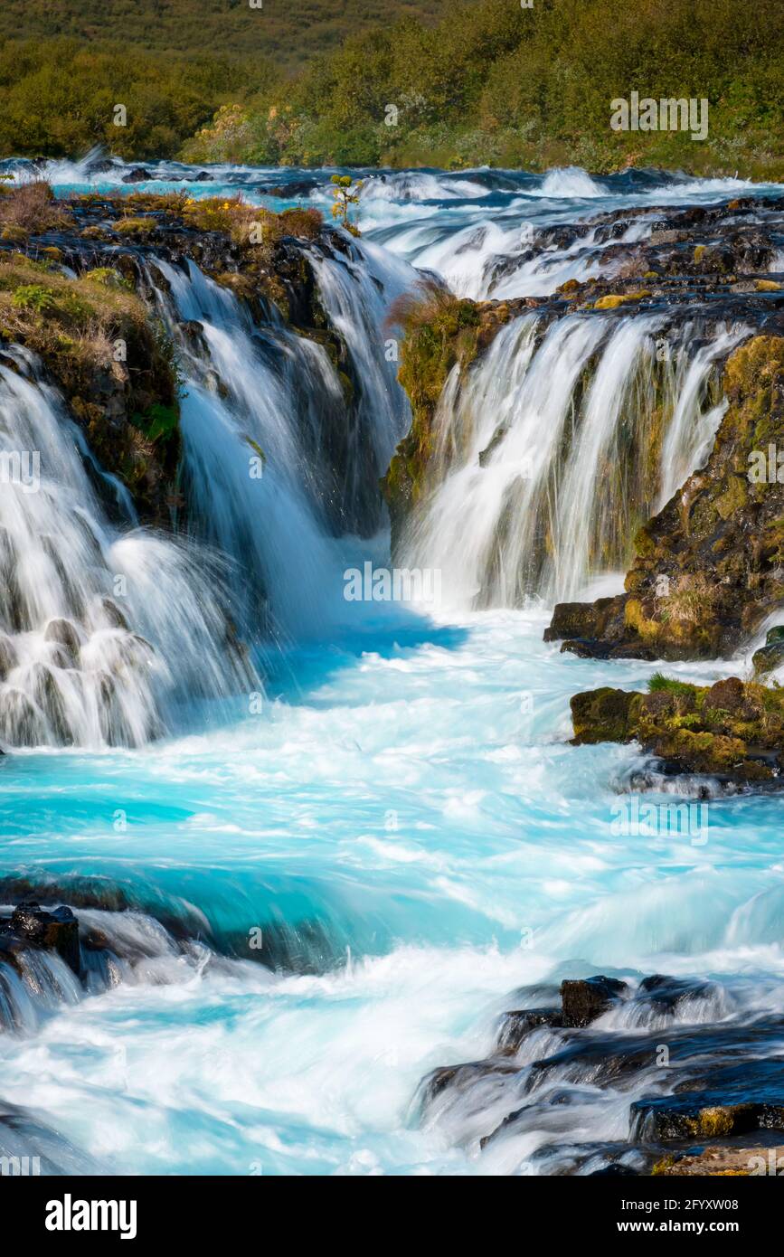 Brúarfoss Watefall Banque D'Images
