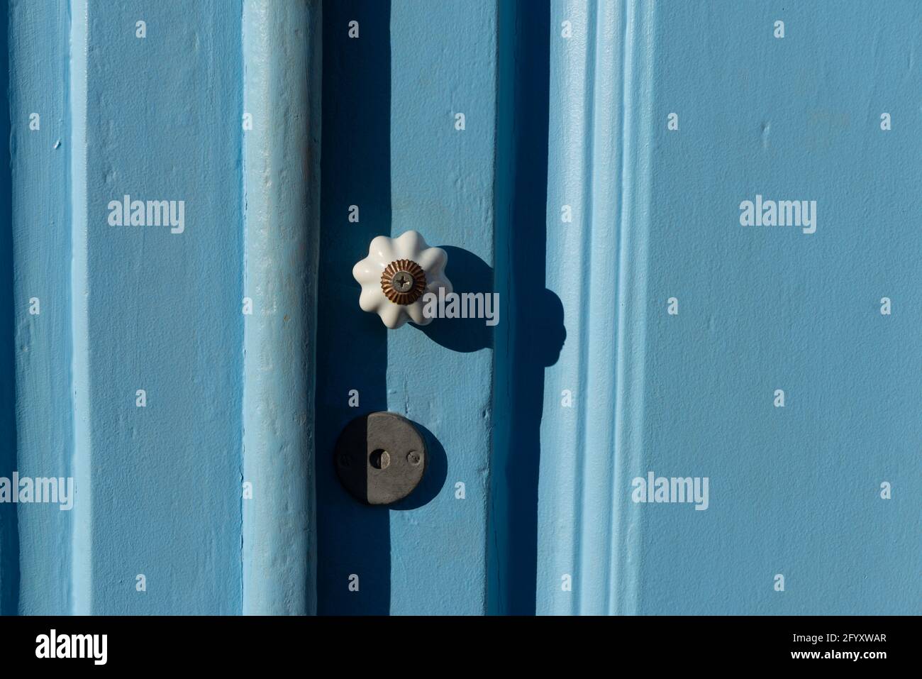 Vieille porte de connaître les détails du centre historique de Paraty, Brésil Banque D'Images