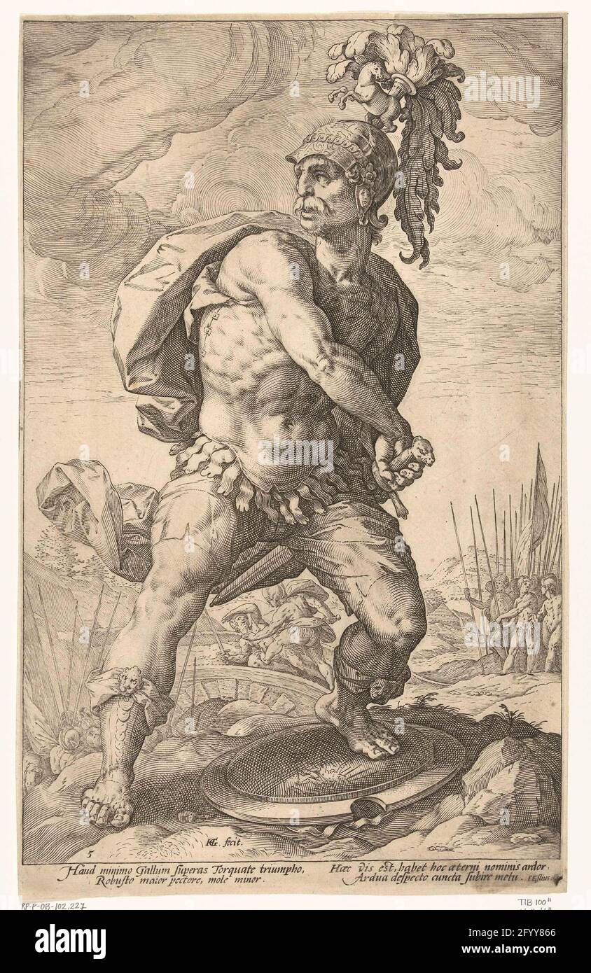 Titus manlius torquatus héros romains Banque de photographies et d