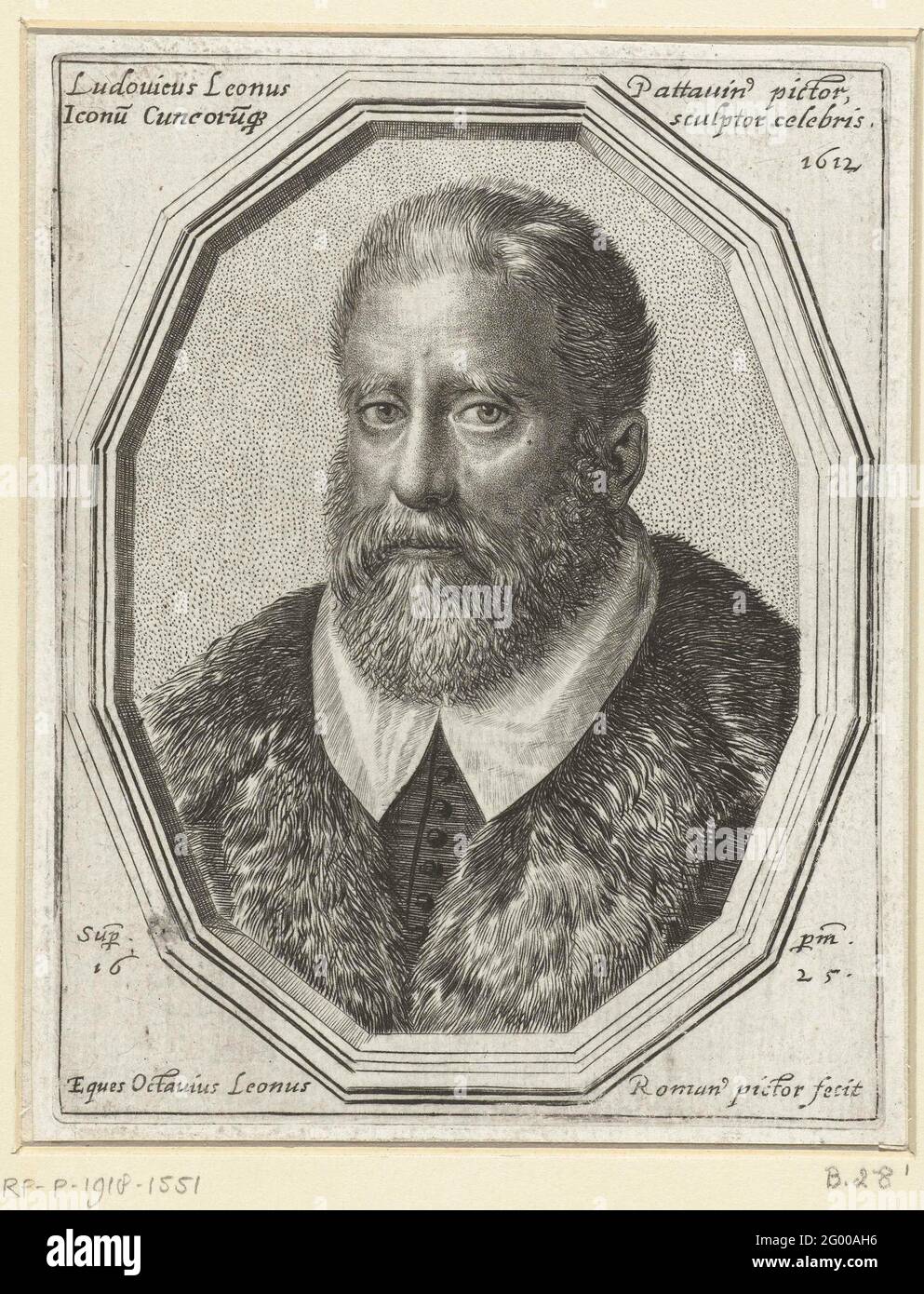 Portret van Louis, un jeune lion; Louis Leonus Pattavinus peintre ...