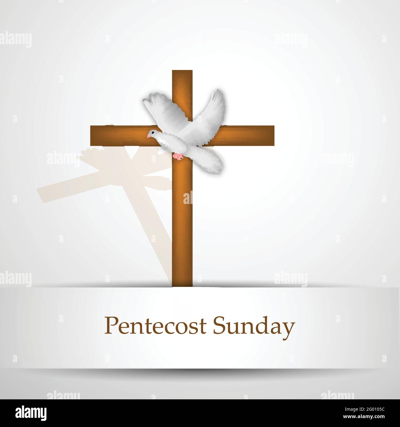 Illustration du fond de la Pentecôte du dimanche Illustration de Vecteur