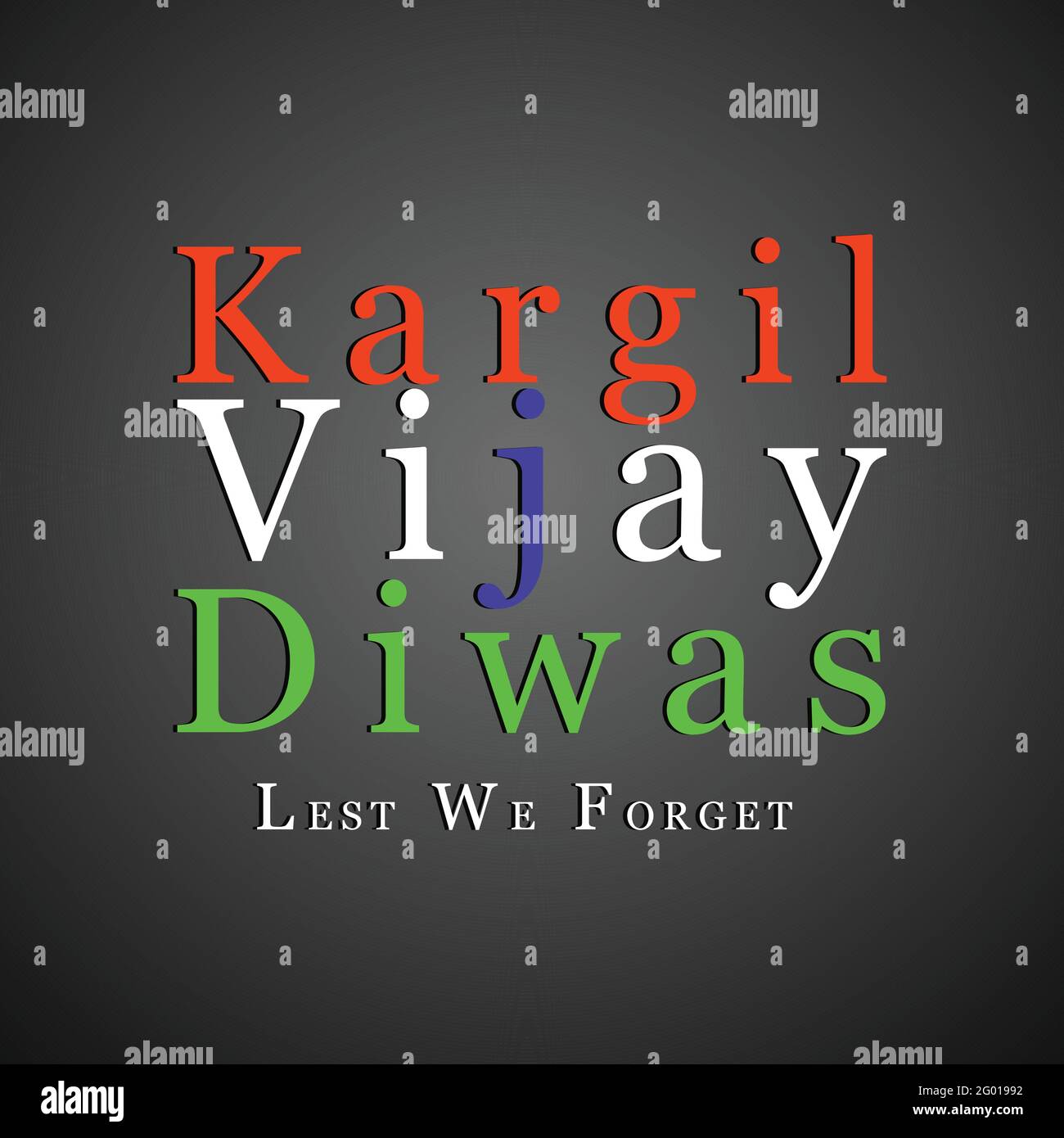 Indian Kargil Vijay Diwas Illustration de Vecteur