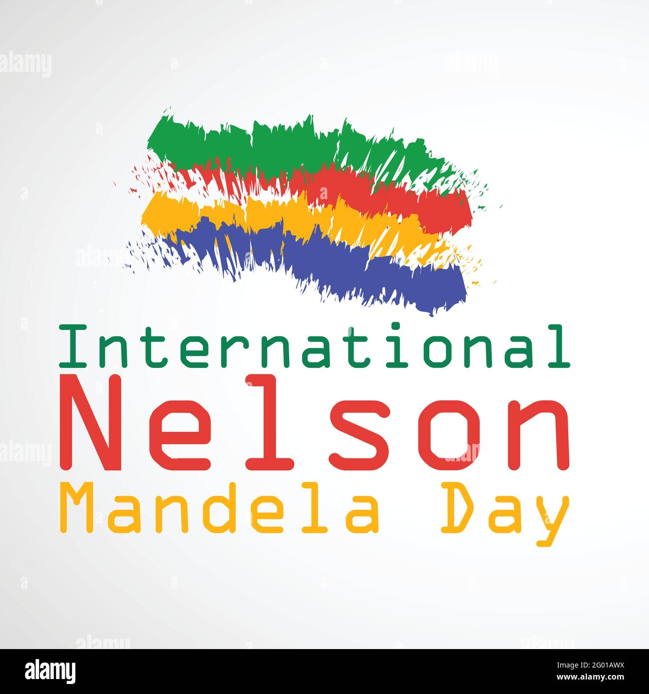Journée Nelson Mandela Illustration de Vecteur