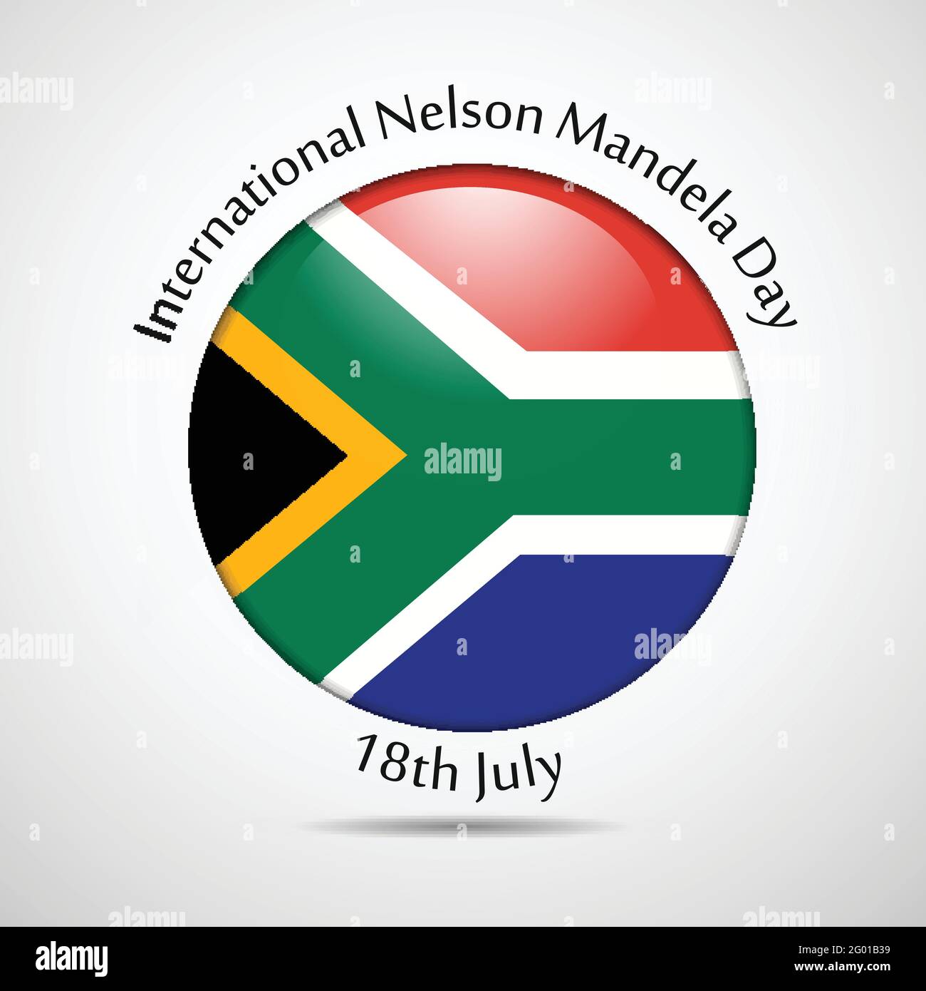 Journée Nelson Mandela Illustration de Vecteur