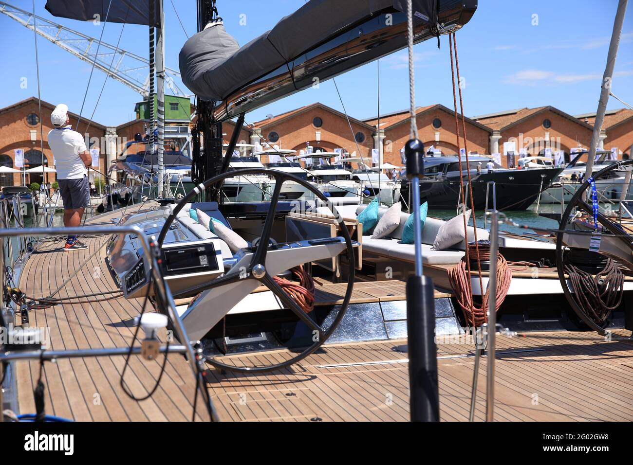 L'édition 2021 du salon nautique de Venise à Arsenale de Venise Italie mai 2021 Banque D'Images