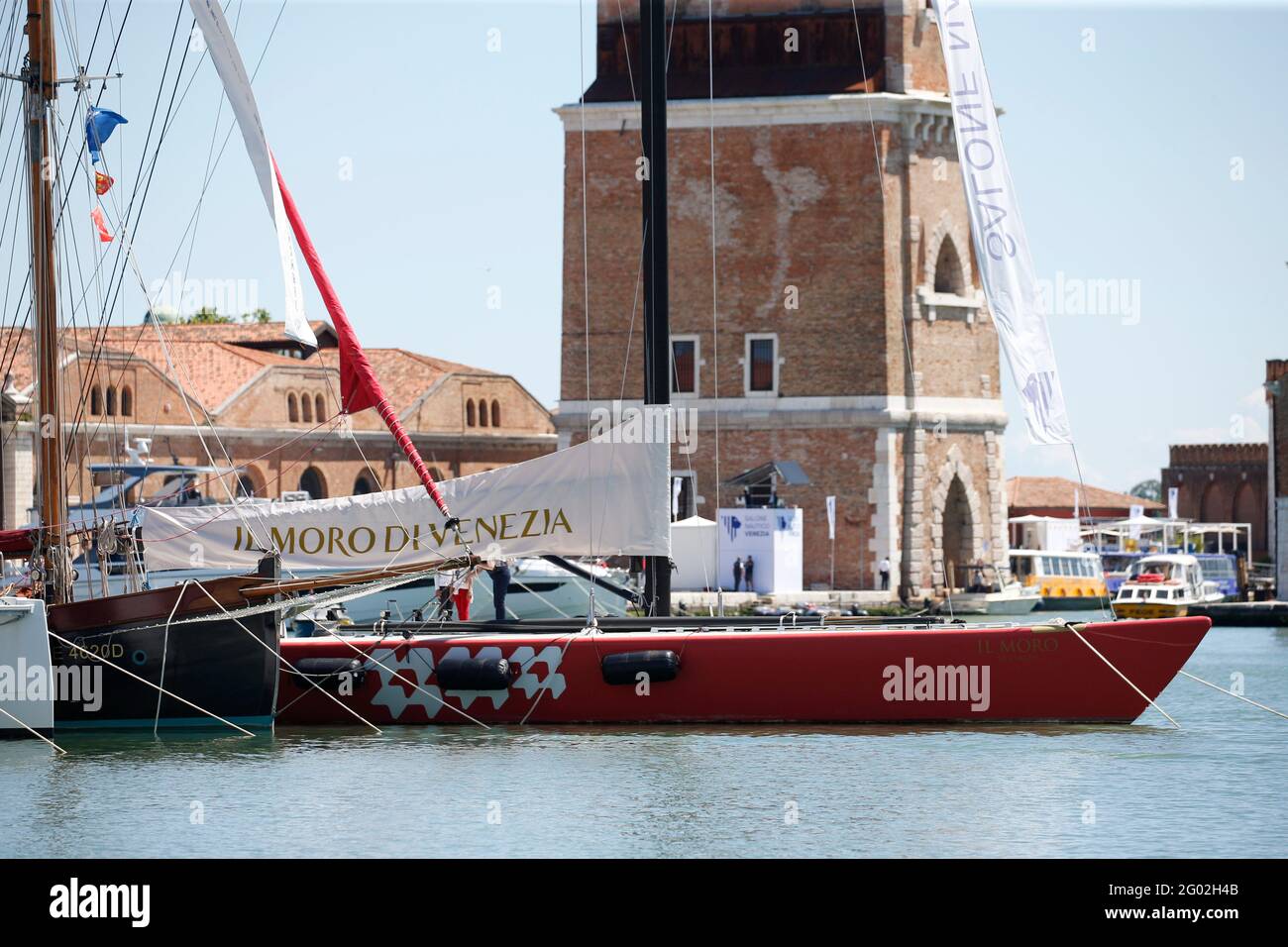 L'édition 2021 du salon nautique de Venise à Arsenale de Venise Italie mai 2021 Banque D'Images