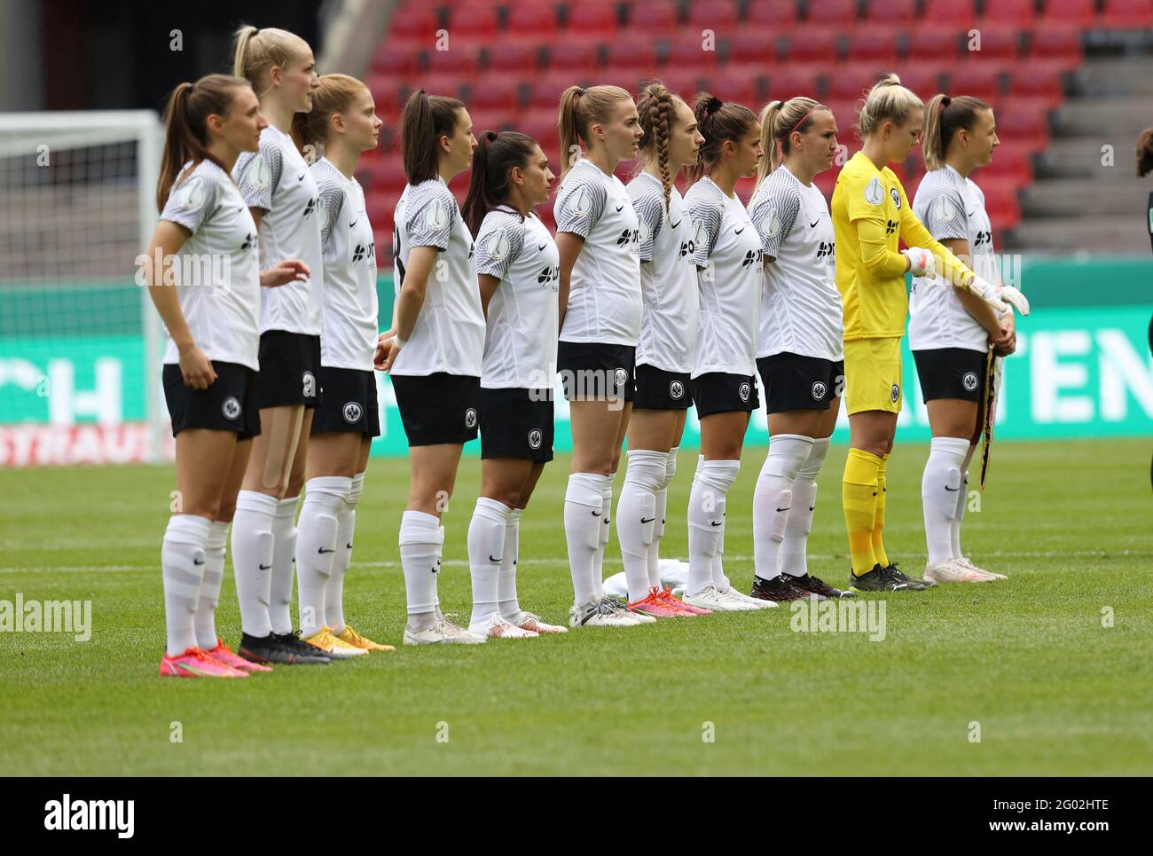 Firo: 30.05.2021 Fuvuball: Football: Coupe DFB finale femmes, Dames saison 2020/2021 Eintracht Frankfurt - VfL Wolfsburg 0: 1 équipe Eintracht Banque D'Images