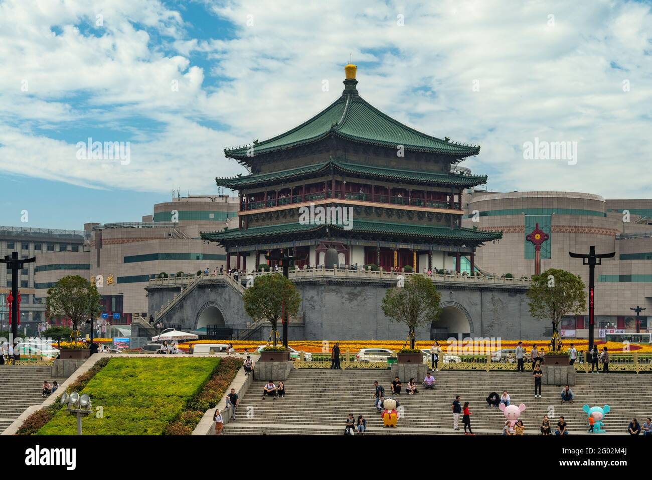 Tour Bell, Xi'an, Shaanxi, Chine Banque D'Images