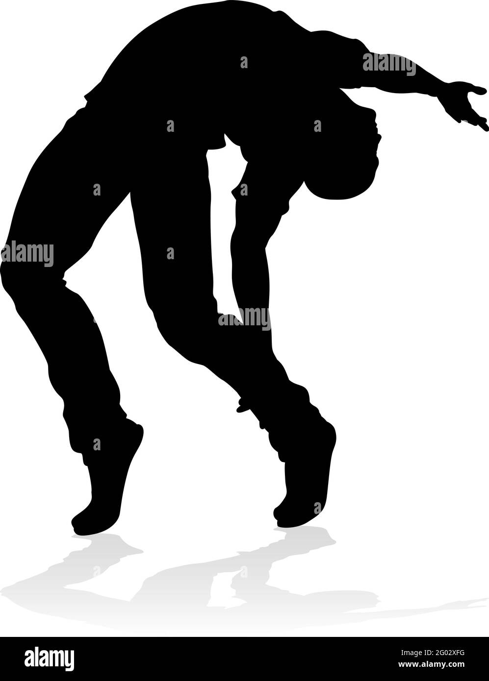 Street Dance Dancer Silhouette Illustration de Vecteur