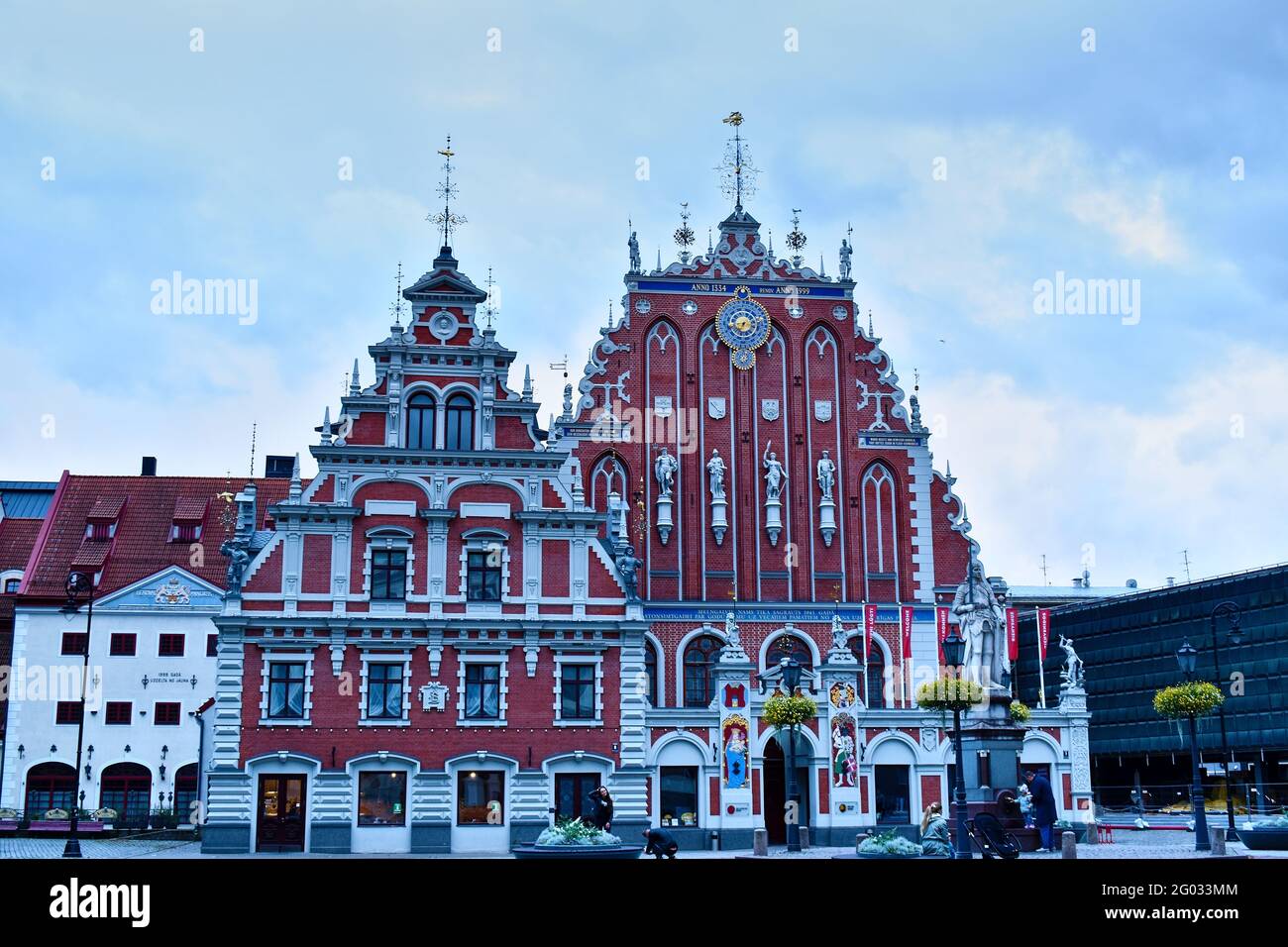 La Maison des Blackheads, Riga, Lettonie - photo de voyage de la vieille ville de Riga Banque D'Images