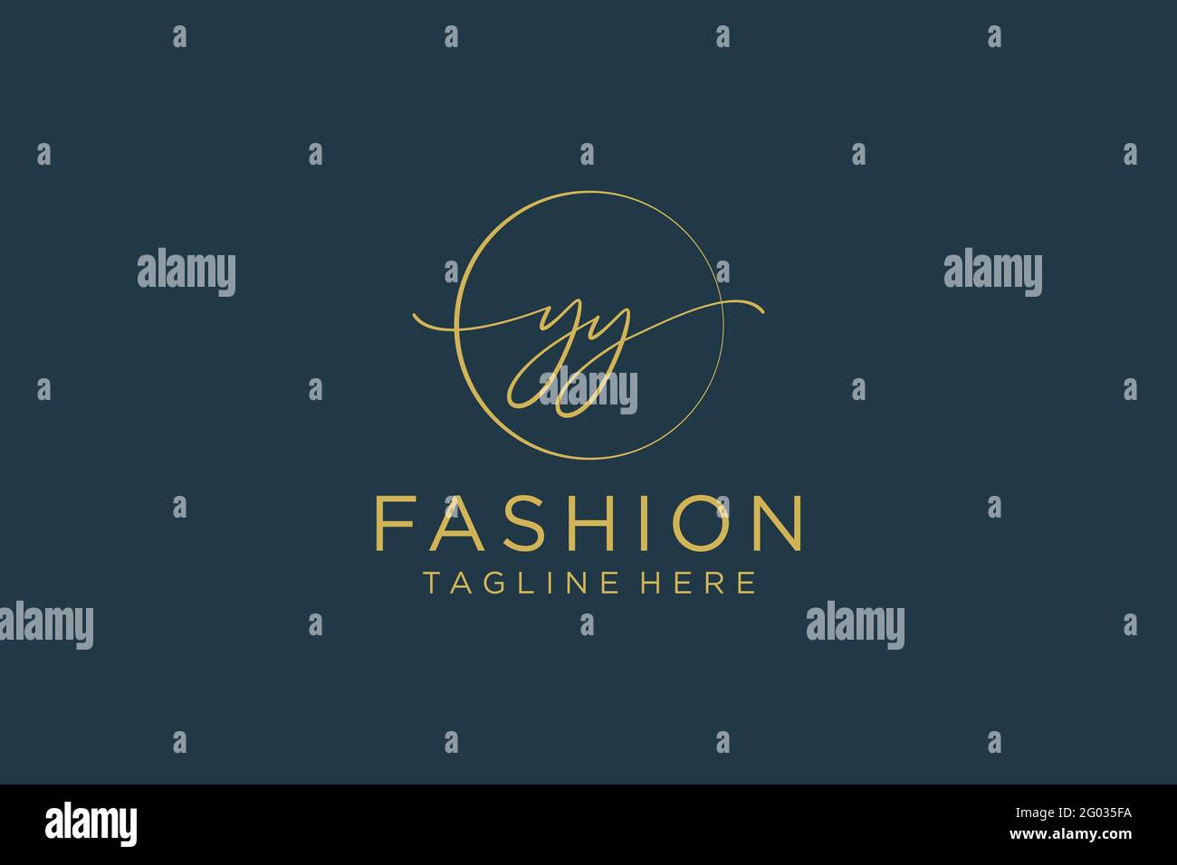 YY logo féminin beauté monogramme et élégant logo design, écriture logo de la signature initiale, mariage, mode, floral et botanique avec la création Illustration de Vecteur