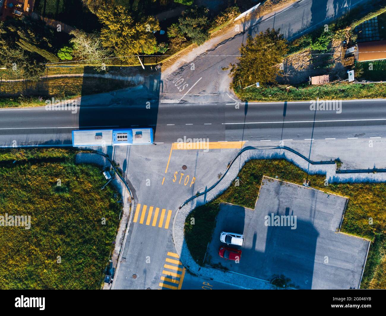 Paysage d'une route Banque D'Images