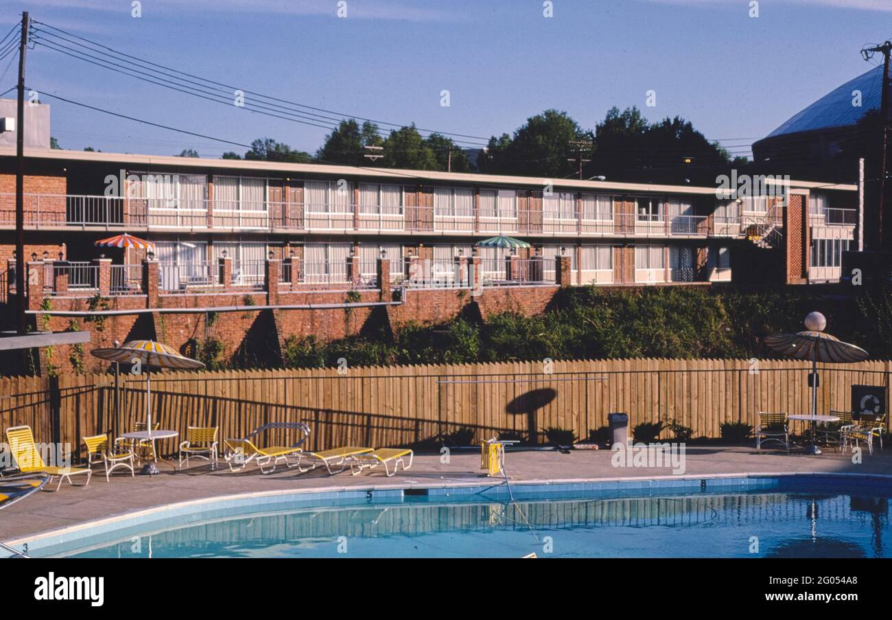 Années 1980 États-Unis - Holiday Inn, Charlotte, Caroline du Nord 1982 Banque D'Images
