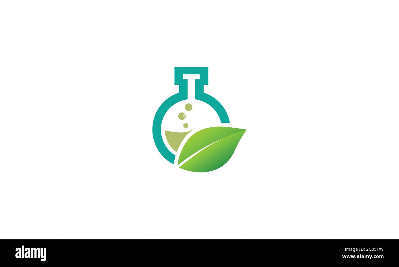 Modèle de logo vectoriel Eco nature pour environnement et laboratoire industriel Illustration de Vecteur
