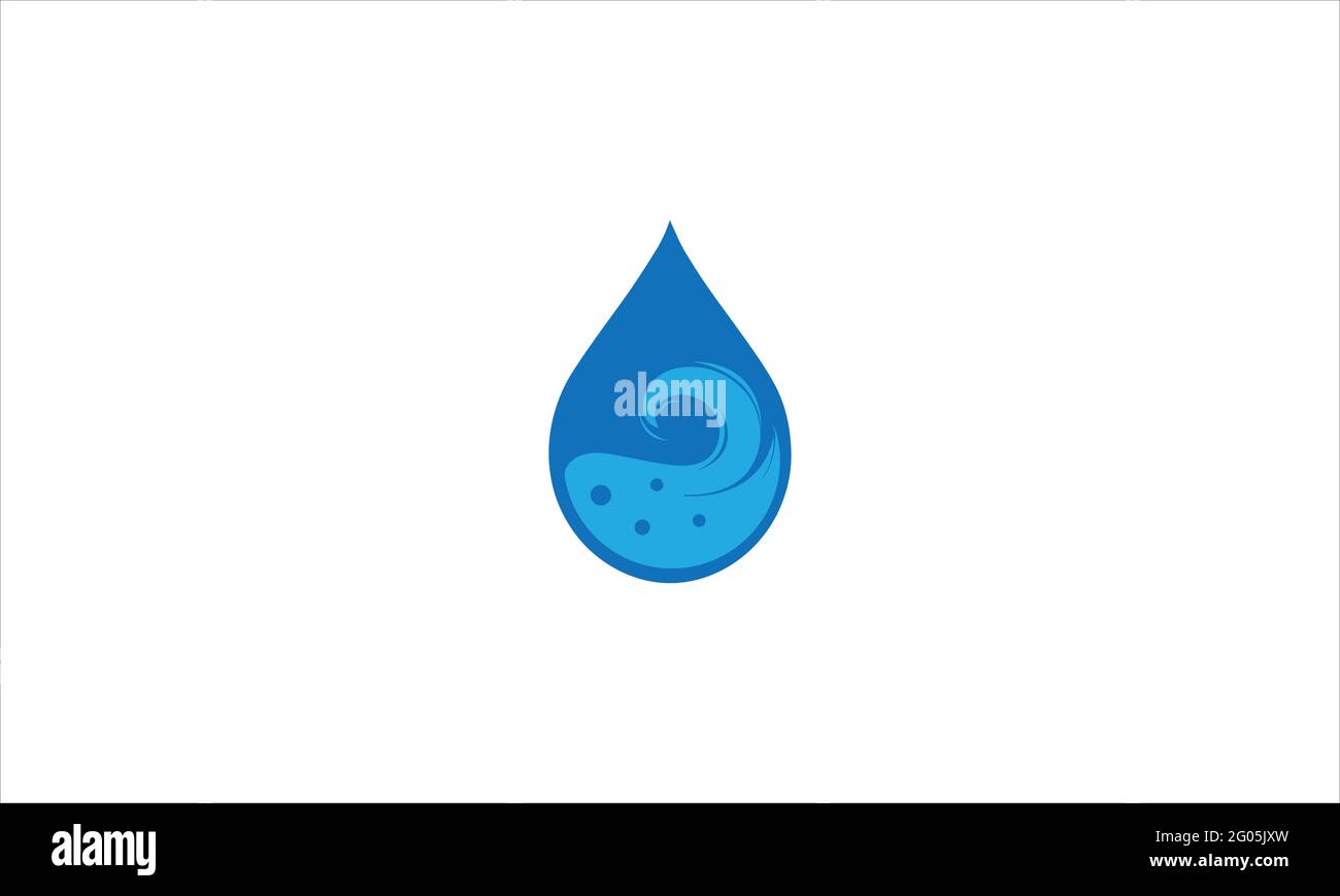 lave-linge goutte d'eau icône logo modèle vectoriel Illustration de Vecteur