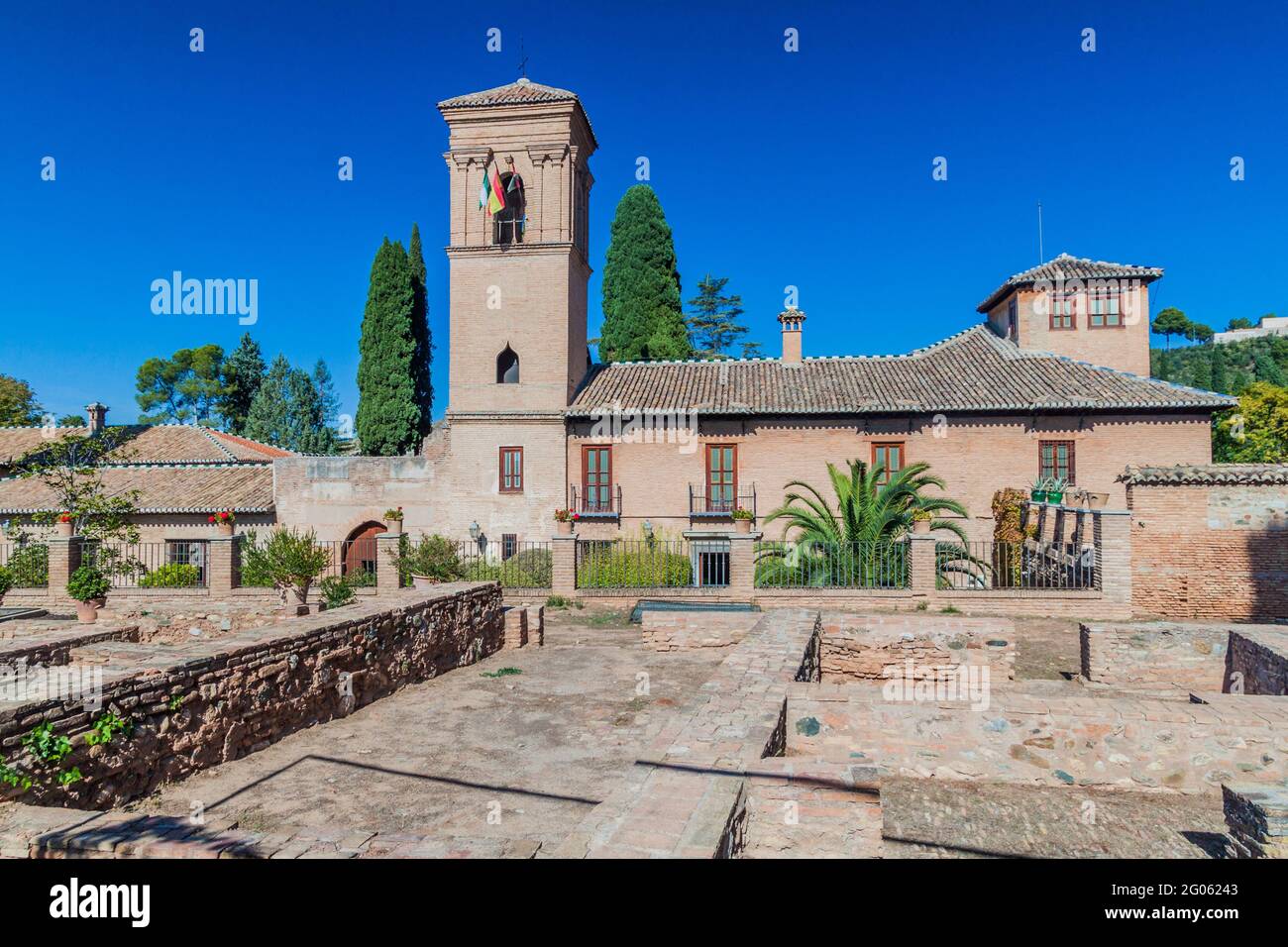 Couvent de San Francisco à la forteresse de l'Alhambra à Grenade, Espagne Banque D'Images