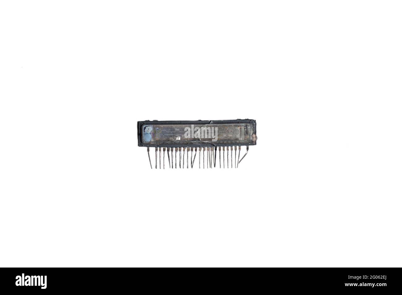 Ancien témoin de dépression sur fond blanc Banque D'Images