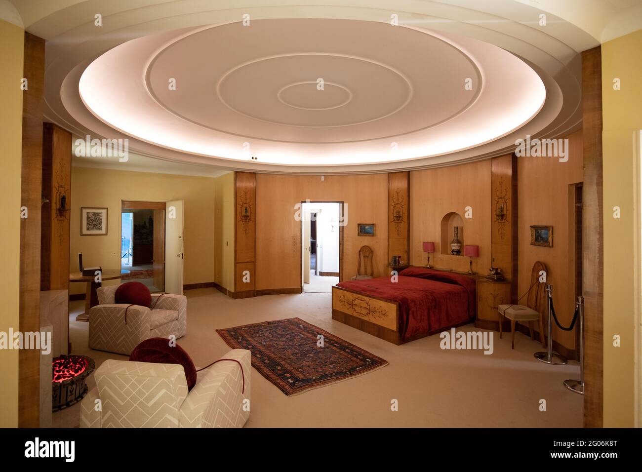 Les chambres, Eltham Palace and Gardens, Londres, Royaume-Uni Banque D'Images